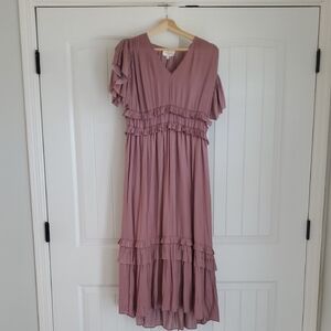 Böhme Willa ruffle dress in Lavender